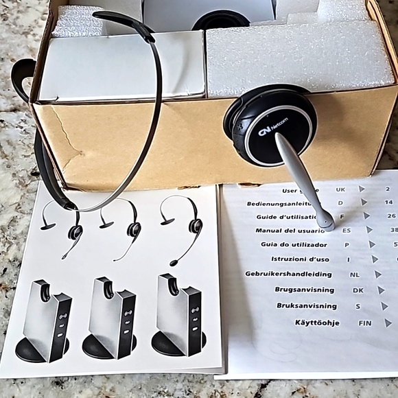 Jabra GN Netcom GN9120 Noise Canceling Wireless Office Headset - Picture 1 of 11